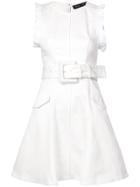 Proenza Schouler Denim Belted Dress - White