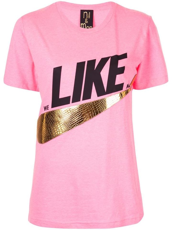 Nil & Mon Like T-shirt - Pink