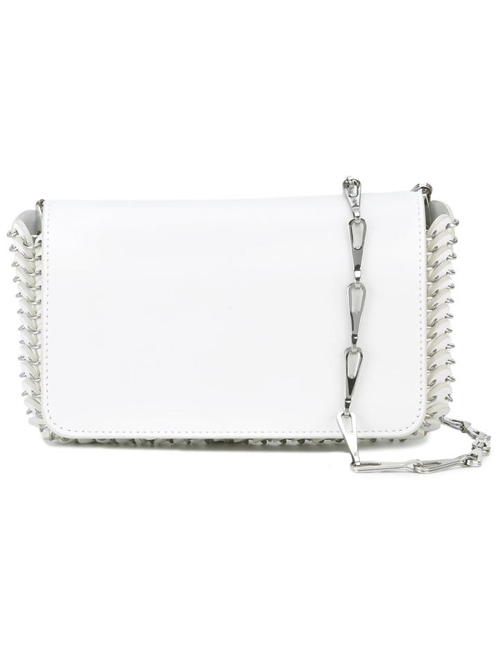 Paco Rabanne - Chain Strap Shoulder Tote - Women - Calf Leather - One Size, White, Calf Leather