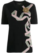Mr & Mrs Italy Ribbon Print T-shirt - Black