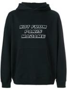 Drôle De Monsieur Printed Hoodie - Black