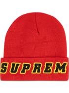 Supreme Felt Logo Beanie - Red