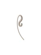 Charlotte Chesnais 18kt White Gold Petit Hook Diamond Earring - Silver