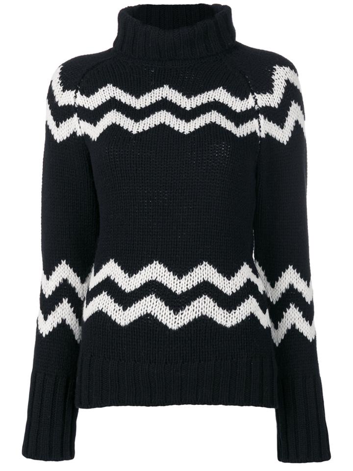 Joseph Turtle Neck Jumper - Black