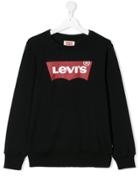 Levi's Kids Teen Logo Print Sweatshirt - Black