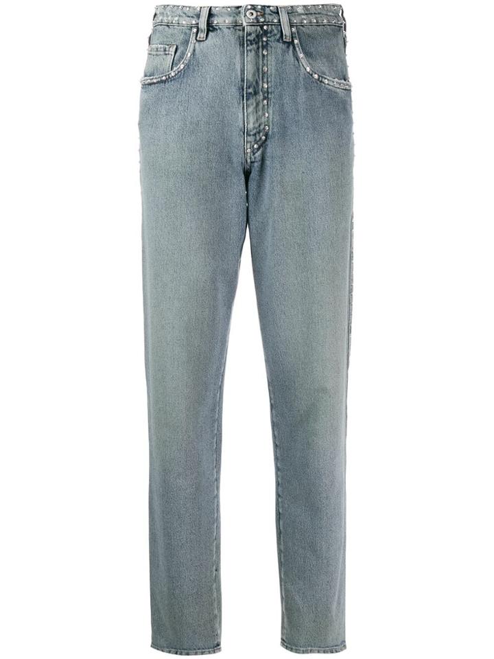 Miu Miu Embellished Slim Jeans - Blue