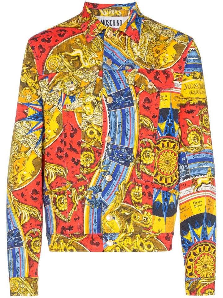 Moschino Multi-print Denim Jacket - Multicolour