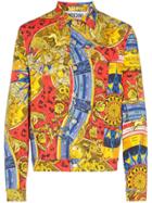 Moschino Multi-print Denim Jacket - Multicolour