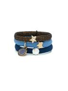 Marc Jacobs Logo Charm Hair Ties - Blue