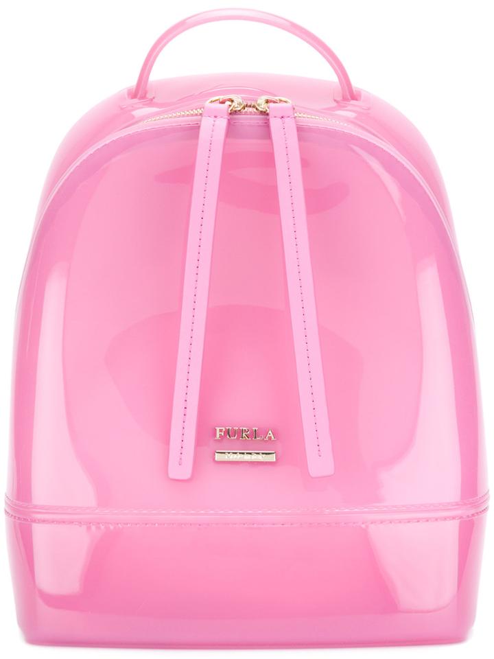 Furla Patent Backpack - Pink & Purple