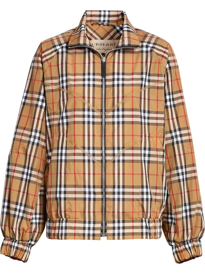 Burberry Vintage Check Harrington Jacket - Yellow
