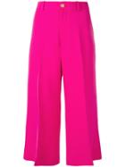 Gucci Cropped Straight Trousers - Pink