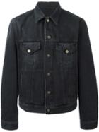 Gucci Embroidered Denim Jacket, Size: 50, Black, Cotton