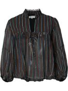 Apiece Apart Striped Blouse, Women's, Size: 2, Black, Silk