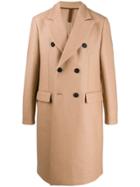 Harris Wharf London Double Buttoned Coat - Brown