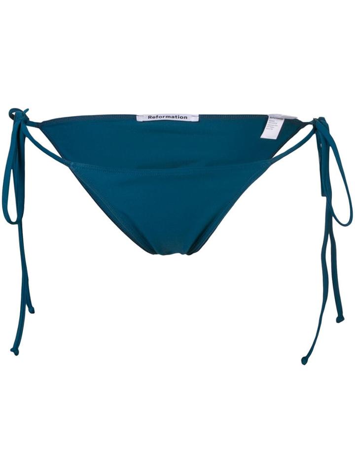 Reformation Clemente Bikini Bottom - Green