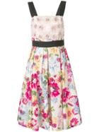 Escada Floral-print Dress - White