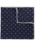 Eleventy Polka Dot Patterned Handkerchief - Blue