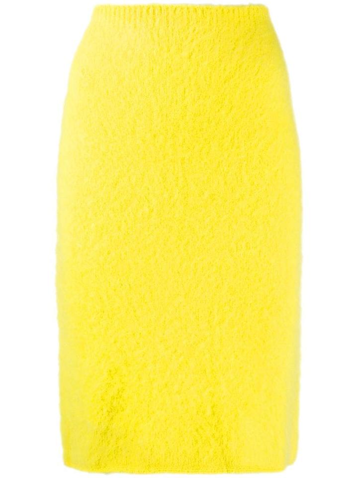Versace Stretch-fit Midi-skirt - Yellow
