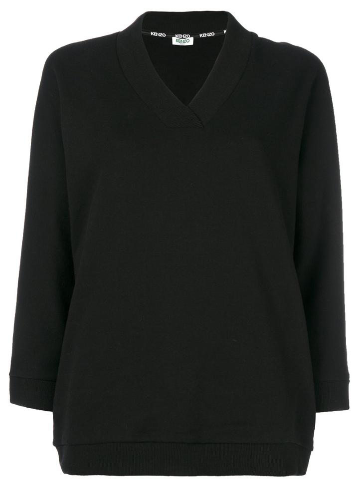 Kenzo - Knitted Sweater - Women - Cotton - M, Black, Cotton