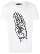 Love Moschino - Hand Print T-shirt - Men - Cotton - M, White, Cotton