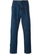 Sunnei Denim Trousers, Men's, Size: Medium, Blue, Cotton