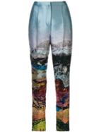 Mary Katrantzou Embroidered Print Trousers - Multicolour
