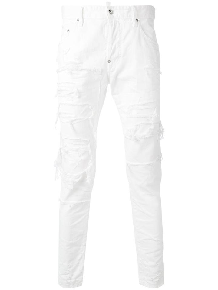 Dsquared2 - Classic Skinny Trousers - Men - Cotton - 44, White, Cotton