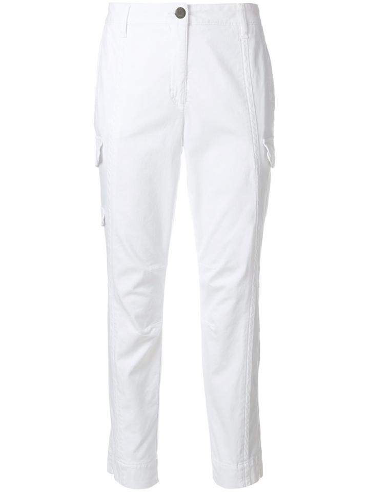 Luisa Cerano Straight-leg Ankle Grazer Trousers - White