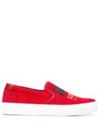 Kenzo Embroidered Slip-on Sneakers