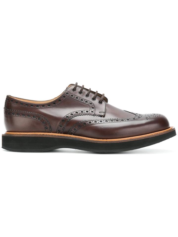 Church's Contrast Heel Brogues - Brown