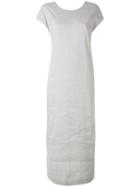 Fabiana Filippi - Long T-shirt Dress - Women - Linen/flax/cotton/spandex/elastane - 42, Grey, Linen/flax/cotton/spandex/elastane