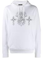 Versace Graphic Print Hoodie - White