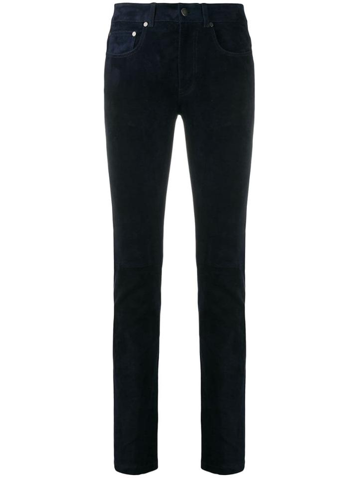 Joseph Cloud Suede Trousers - Blue