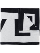 Givenchy Logo Embroidered Scarf - Black