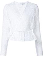 Carven Floral Lace Detail Layered Blouse