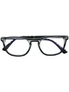Face À Face Transparent Square Shaped Glasses - Black