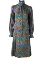 Jean Louis Scherrer Vintage Floral Print Suit