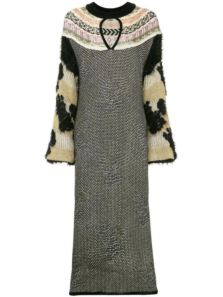 Mame Textured Sweater Dress - Multicolour
