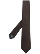 Ermenegildo Zegna Micro Check Tie - Brown