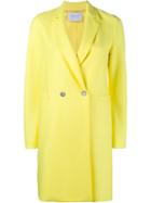 Harris Wharf London Boxy Fit Double Breasted Coat, Women's, Size: 44, Yellow/orange, Wool