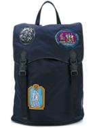 Versace Patches Backpack - Blue