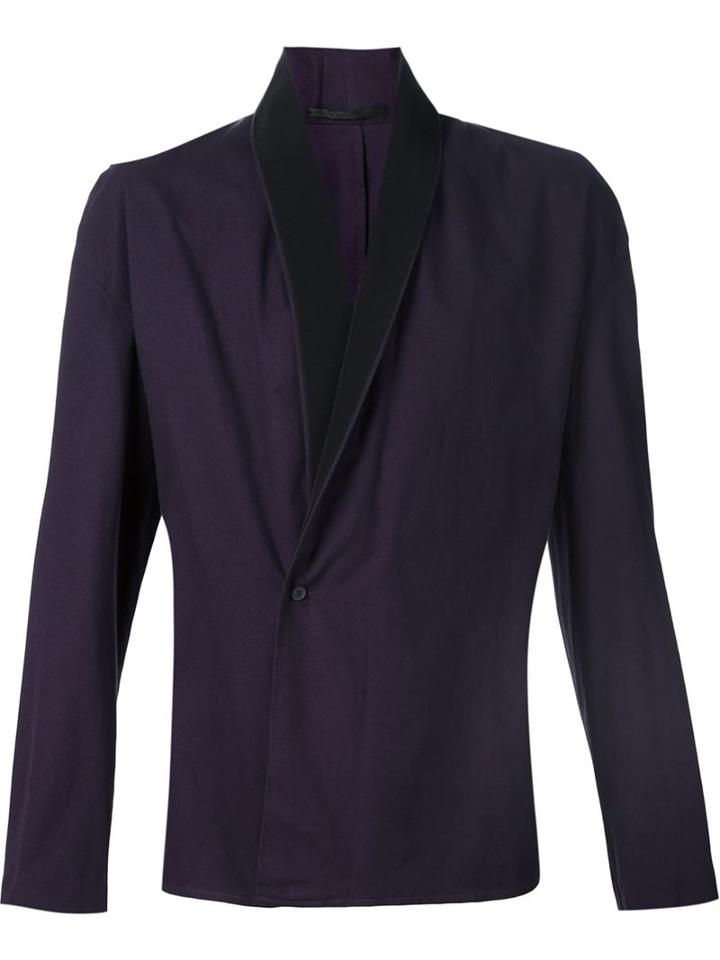 Haider Ackermann Lapel Shirt, Men's, Size: Xl, Pink/purple, Cotton