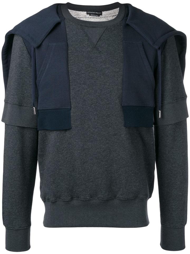 Alexander Mcqueen Layered Sweater - Grey