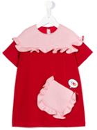 Fendi Kids Ruffled Detail Dress, Girl's, Size: 6 Yrs, Red