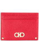 Salvatore Ferragamo Logo Embellished Cardholder - Red