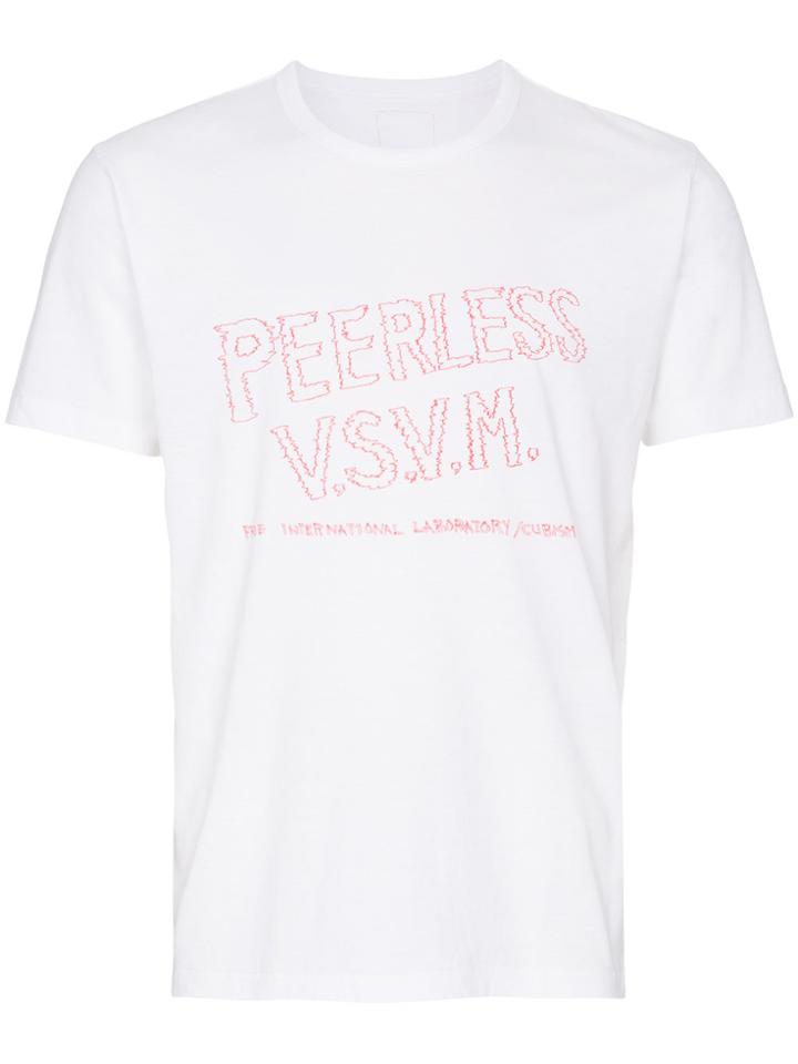 Visvim Peerless Sketch Cotton Short Sleeve T Shirt - White