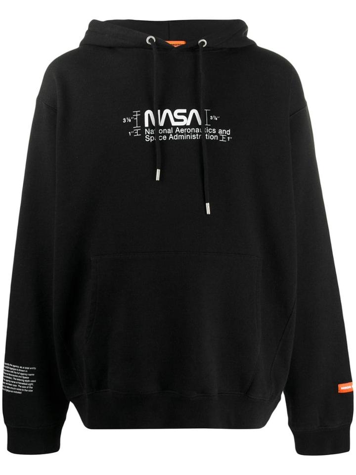 Heron Preston Branded Hoodie - Black