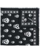 Alexander Mcqueen - Cashmere Skull Scarf - Women - Cashmere - One Size, Black, Cashmere