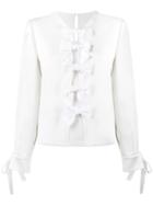 Fendi Bow Embellished Blouse - White